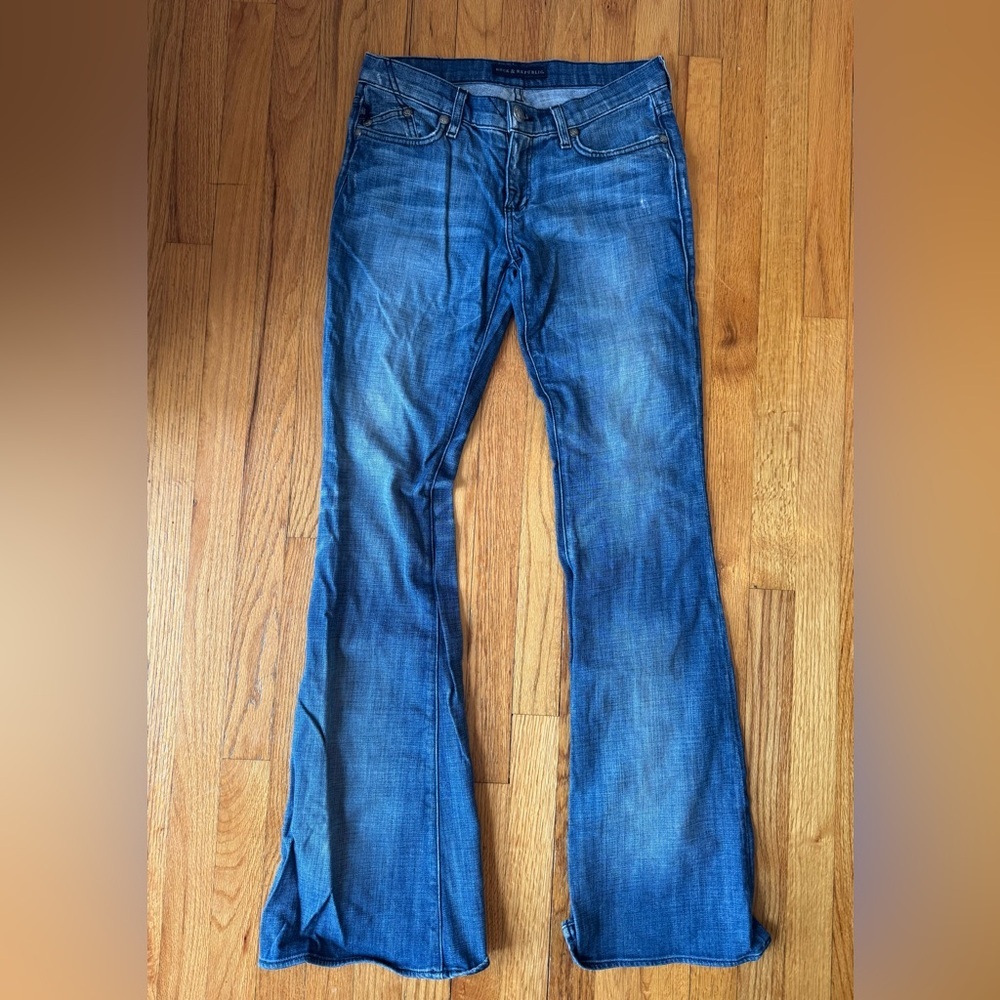 Rock & Republic Y2K Low Rise Flare Premium Denim Size 28